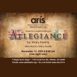 Arís Theatre presents a staged reading of Allegiance by Mary Kenny - on Tuesday, November 15 at 8:00 pm - one night only.