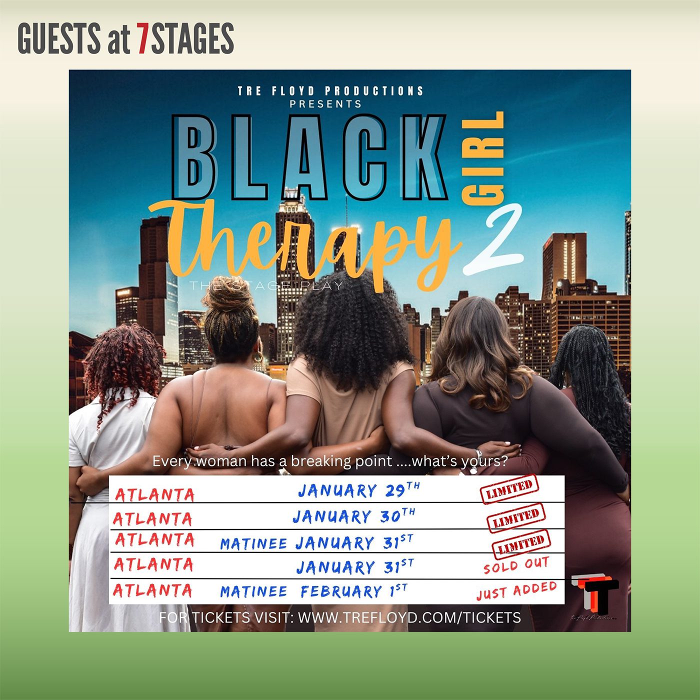 Tre Floys Productions presents Black Girl Therapy 2.