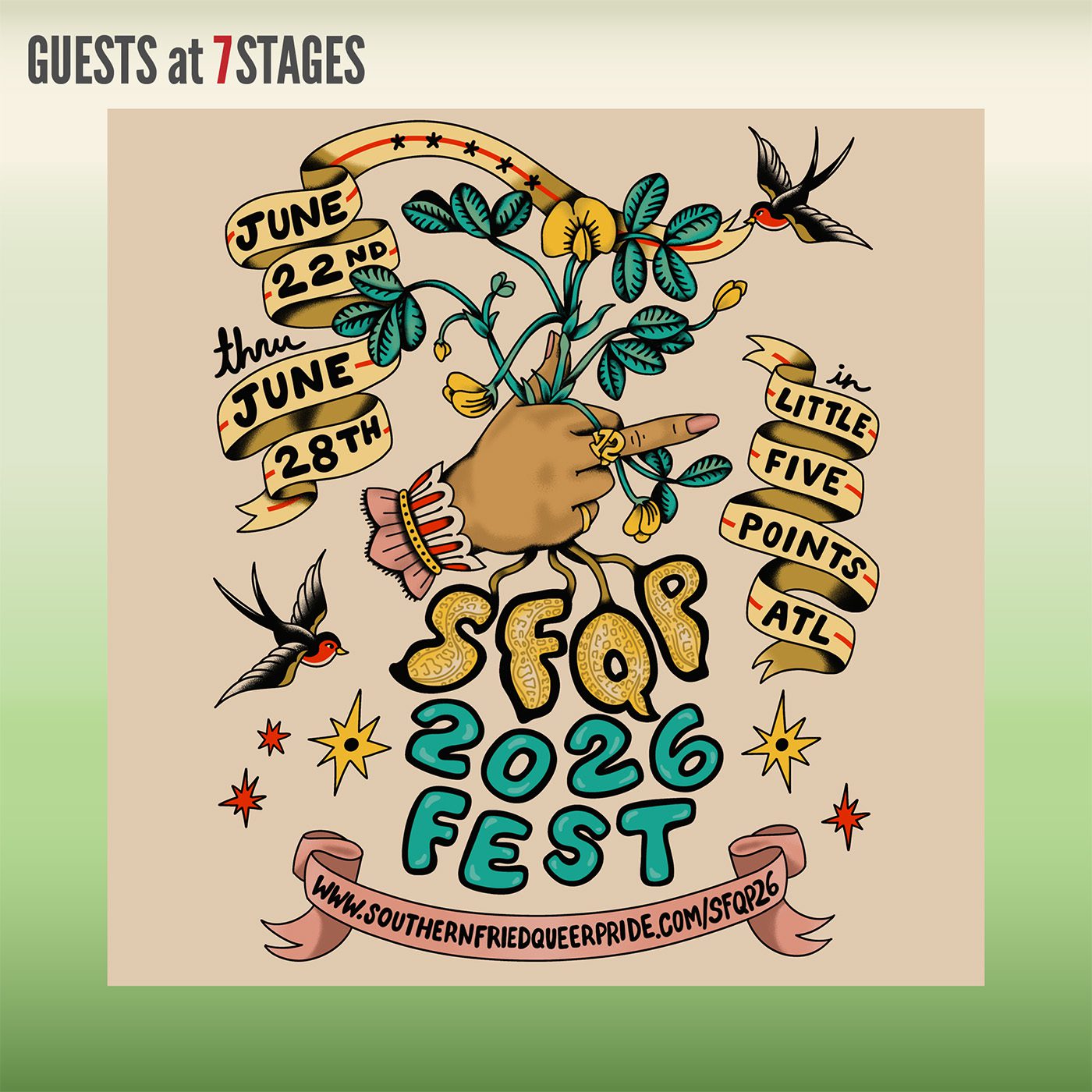 June 22nd thru June 28th in Little Five Points ATL. SFQP 2026 Fest.